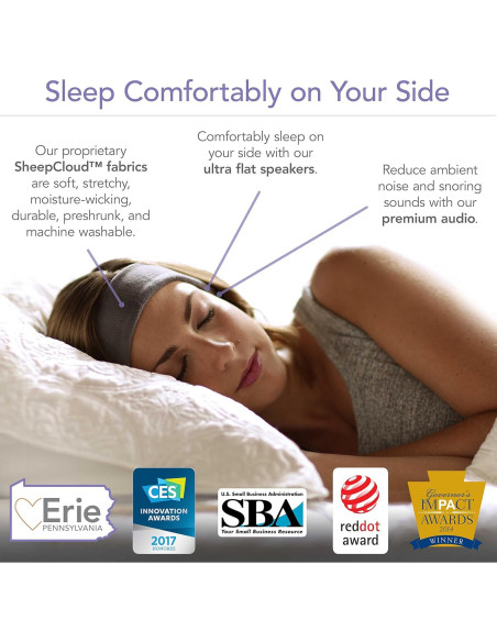 Auriculares Inalámbricos para Dormir AcousticSheep V8 - 24h Batería