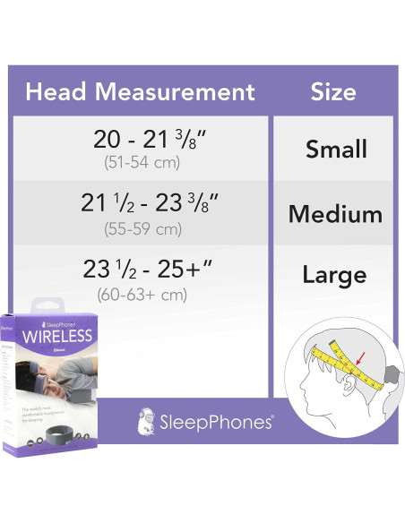 Auriculares Inalámbricos para Dormir AcousticSheep V8 - 24h Batería