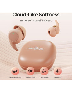 Auriculares Bluetooth MUSICOZY GH01 para Dormir Rosa 2