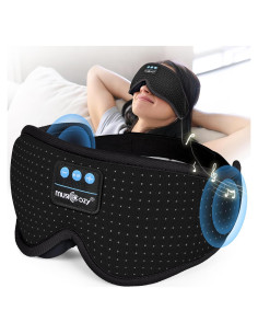 MUSICOZY Máscara de Sueño Bluetooth con Ruido Blanco 16 Sonidos