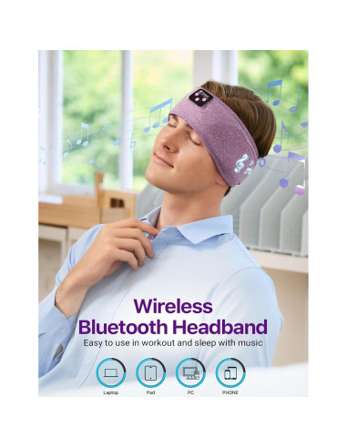 Diadema Bluetooth Fulext para Dormir - Auriculares Inalámbricos