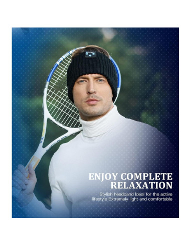 Auriculares Beanie Bluetooth para dormir Fulext - Diadema de lana