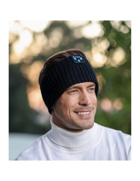 Auriculares Beanie Bluetooth para dormir Fulext - Diadema de lana