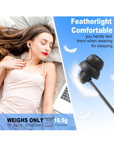 Auriculares con Cable MAXROCK USB-C para Dormir - 2 Piezas