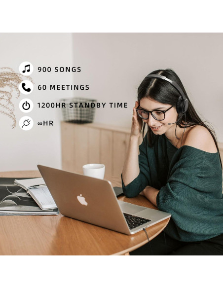 Auriculares Bluetooth SoundMAGIC P23BT On Ear HiFi 60h Batería