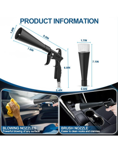 Pistola de limpieza de coches PARAROSE 001 - Alta presión