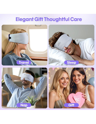 MÁSCARA DE SUEÑO MUSICOZY CON AURICULARES BLUETOOTH 5.4