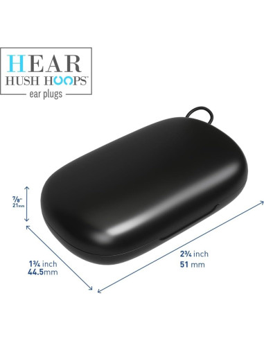 Tapones para oídos Hush Hoops - Silicona Reutilizable 17dB