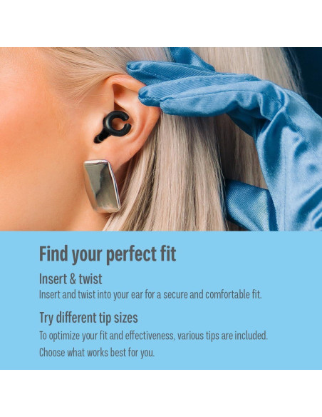 Tapones para oídos Hush Hoops - Silicona Reutilizable 17dB