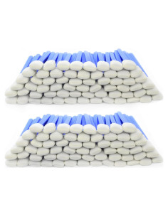 Hisopos de Espuma Wellgler 130mm para Limpieza de Impresoras - 200 Piezas Azules