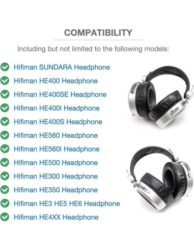 Almohadillas de Oído Voarmaks para Hifiman SUNDARA HE400 HE560