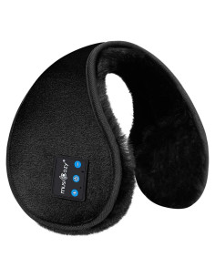 Auriculares Bluetooth MUSICOZY GH12 Orejeras Calentadoras Negro