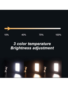 Luz de Selfie Dpofirs con Filtro Polarizador CPL 52mm 2