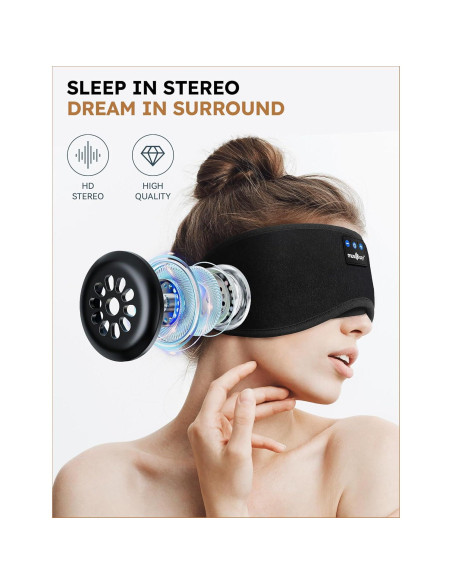 MÁSCARA PARA DORMIR MUSICOZY CON AURICULARES BLUETOOTH