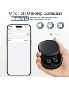 Auriculares Inalámbricos para Dormir Damipow L29, Bluetooth 5.3 2