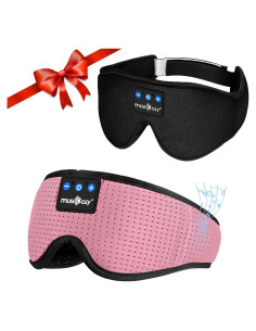 Auriculares para Dormir MUSICOZY Bluetooth 5.2 con Máscara 3D