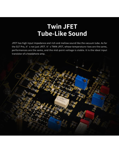 Amplificador de Auriculares Aune S17 Pro Clase A Plata 7.5W
