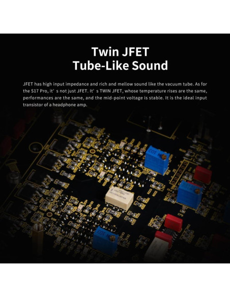 Amplificador de Auriculares Aune S17 Pro Clase A Plata 7.5W