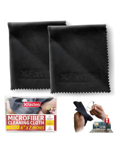 Paño de Limpieza de Microfibra XFasten - Paquete de 2, 15x17 cm