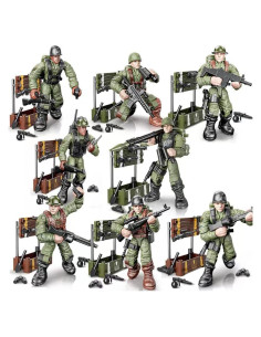 Conjunto de Figuras de Acción Militares 8 PCS DOUBLEEAGLE