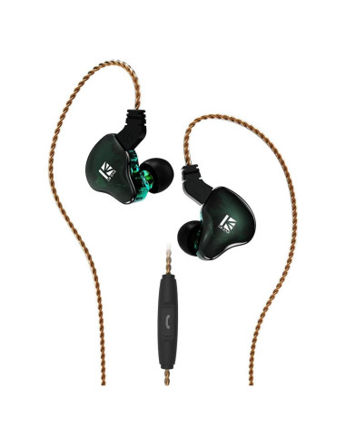 Auriculares In Ear KBEAR KS2 HiFi 1BA 1DD con Mic Cian