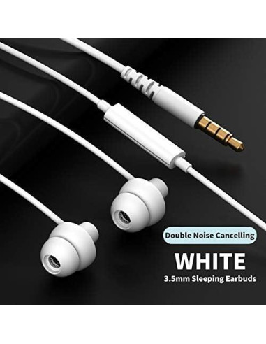 Auriculares Intrauditivos MAXROCK Silicona Suave 3.5mm Blanco