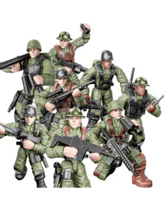 Conjunto de Figuras de Acción Militares 8 PCS DOUBLEEAGLE 2