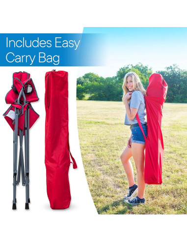 Silla Plegable Extra Alta RMS - 78.74 cm - Portátil con Reposapiés