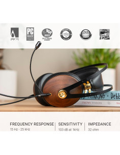 Auriculares Meze 99 Classics Oro con Micrófono Boom 40mm 2
