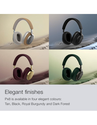 Auriculares Inalámbricos Bowers & Wilkins Px8, Negro, 30h Batería