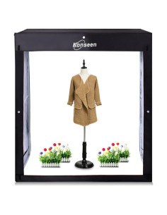 Caja de Luz LED Dimmable Konseen 120x50x140cm con Fondos