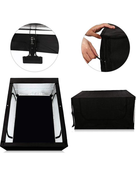 Caja de Luz LED Dimmable Konseen 120x50x140cm con Fondos