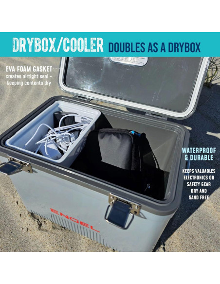 Cooler ENGEL 13qt Hermético a Prueba de Fugas - 12.3L