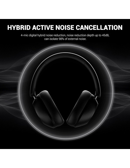 Auriculares Inalámbricos OneOdio Focus A5 ANC, 75H, Bluetooth 5.4