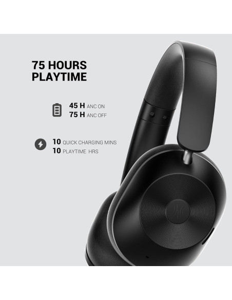 Auriculares Inalámbricos OneOdio Focus A5 ANC, 75H, Bluetooth 5.4