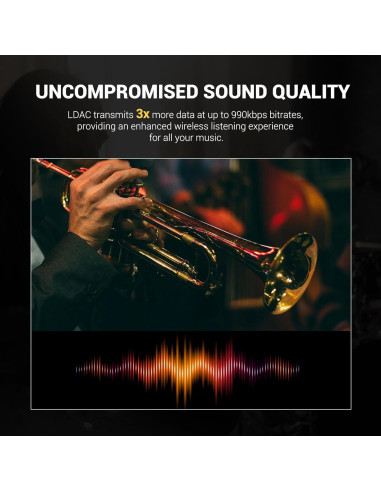 Auriculares Inalámbricos OneOdio Focus A5 ANC, 75H, Bluetooth 5.4