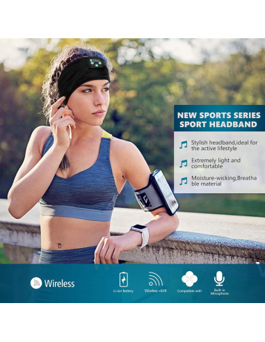 Auriculares para dormir Bluetooth Fulext - Banda deportiva HD