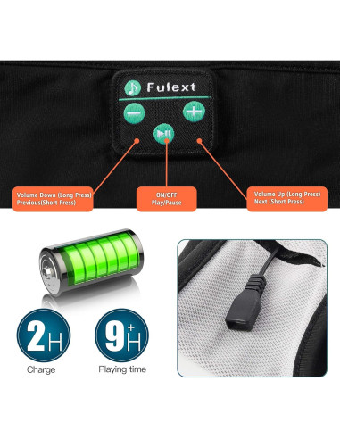 Auriculares para dormir Bluetooth Fulext - Banda deportiva HD