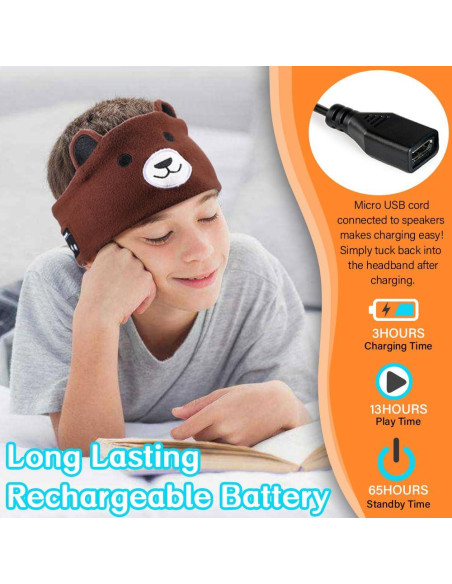 Auriculares Inalámbricos para Niños RBFSAH Oso con Volumen Limitado