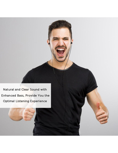 Auriculares In-Ear MAXROCK con Aislamiento de Ruido - Negro