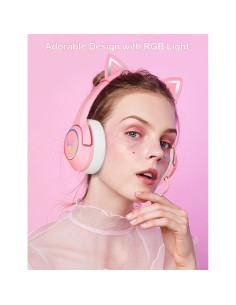 Auriculares de Juego PHNIXGAM K9 Rosa con Sonido Surround 2