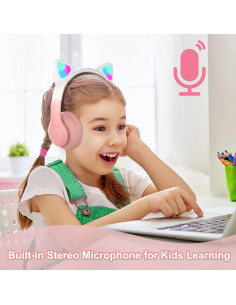Auriculares Inalámbricos Bluetooth TOKANI STN28 Rosa Niños 2