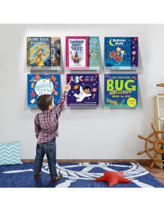 Estante de Vinilo Montado en Pared Laurensory 30 cm - Paquete de 6 2