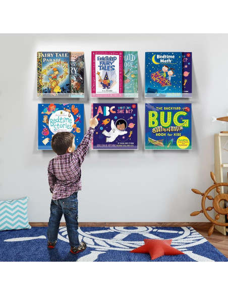 Estante de Vinilo Montado en Pared Laurensory 30 cm - Paquete de 6