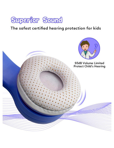 Auriculares Bluetooth Inalámbricos Yusonic Unicornio Azul 15h