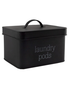 Contenedor de cápulas de lavandería AuldHome Design Negro 2.6L
