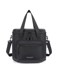 Bolsa Térmica Aislada TOURIT 22L Impermeable Portátil Negra