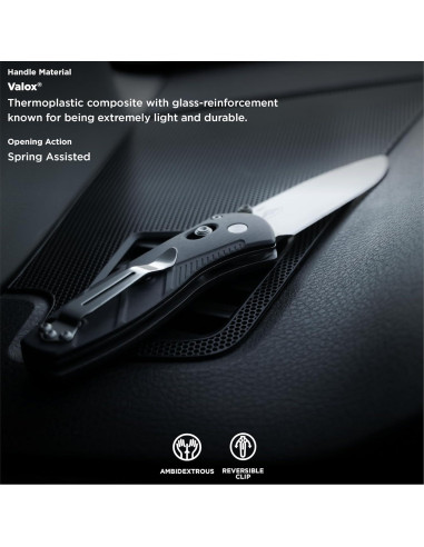 Cuchillo EDC Benchmade Barrage 580, Acero Inoxidable, 9.14 cm