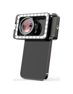 Lente Macro APEXEL 15X con Luz LED para Smartphones