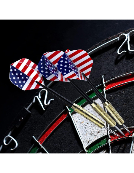 Dardos de Punta de Acero Ohuhu - Juego Profesional 12 Pcs